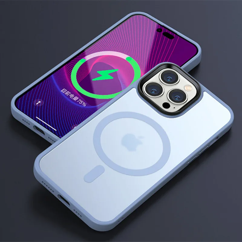 Translucent MagSafe Shockproof iPhone Case – PC+TPU (13‑17 Pro Max) - Image 15