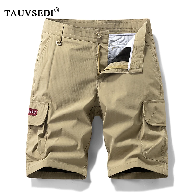 Men's Safari Style Polyester Cargo Shorts