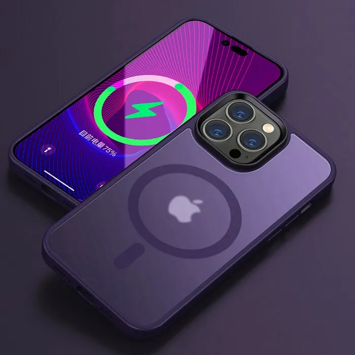 Translucent MagSafe Shockproof iPhone Case – PC+TPU (13‑17 Pro Max) - Image 14