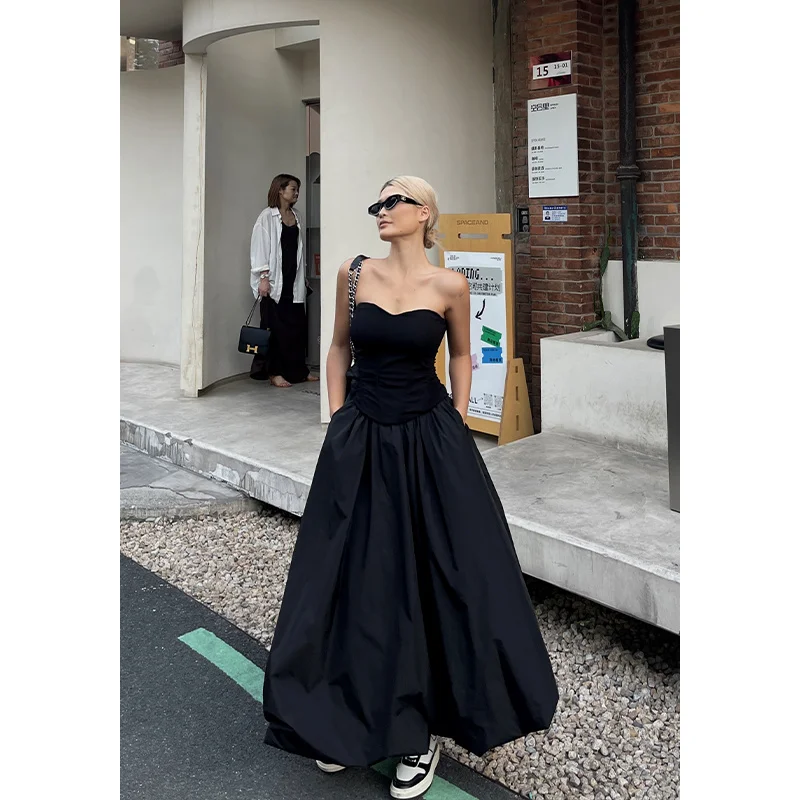 Women's Elastic High-Waist A-Line Maxi Skirt - view 7