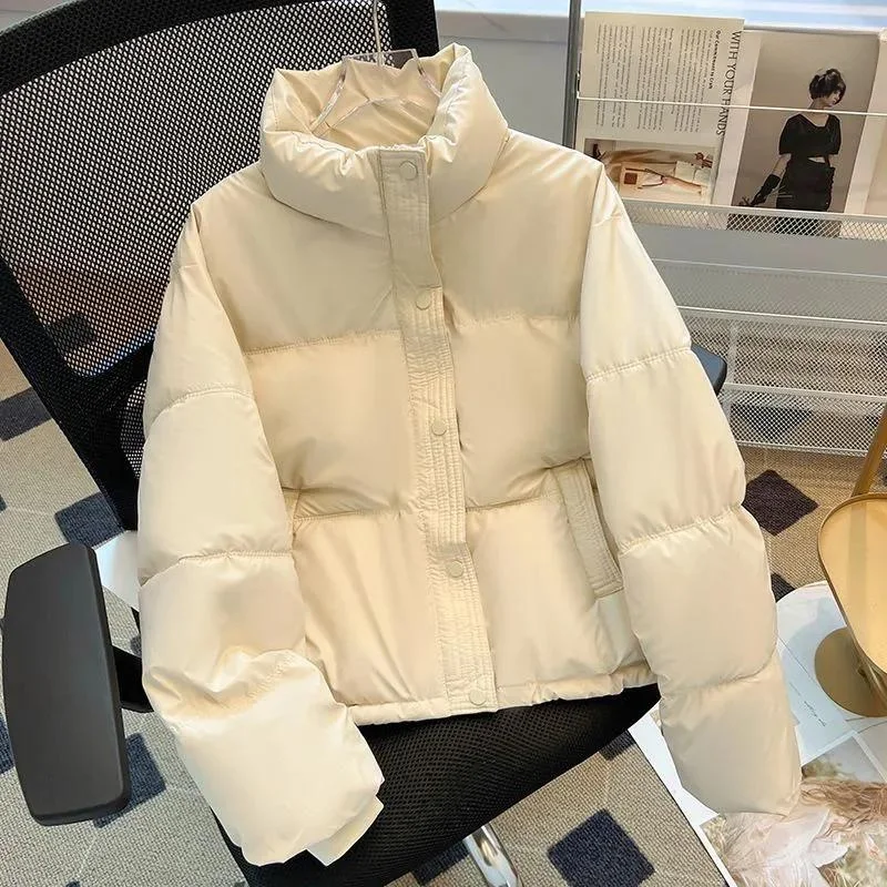 Women's Short Loose Puffer Jacket - view 5