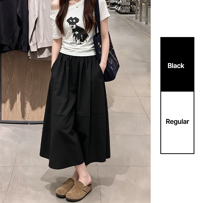 Women's Cotton Linen Pleated Maxi Skirt - view 7