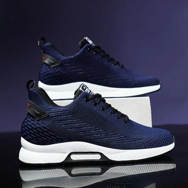 Men's Air Mesh Height‑Increase Sneakers, 6‑8 cm Lift, Lace‑Up - Image 2