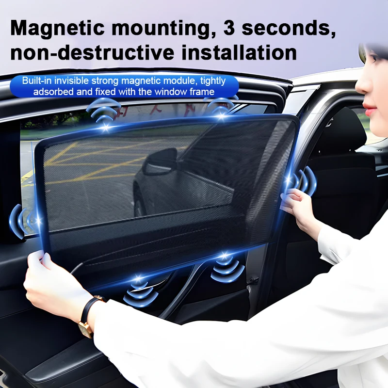 Magnetic Mesh Window Sunshades for Leapmotor B10 - view 4