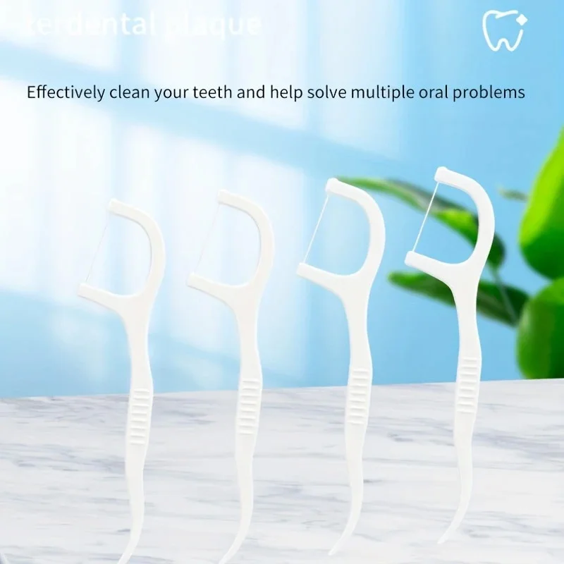 Individually Wrapped Dental Floss Picks – 8x6x3 cm Plastic Pack of 12 - Image 3