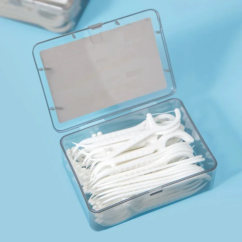 Individually Wrapped Dental Floss Picks – 8x6x3 cm Plastic Pack of 12