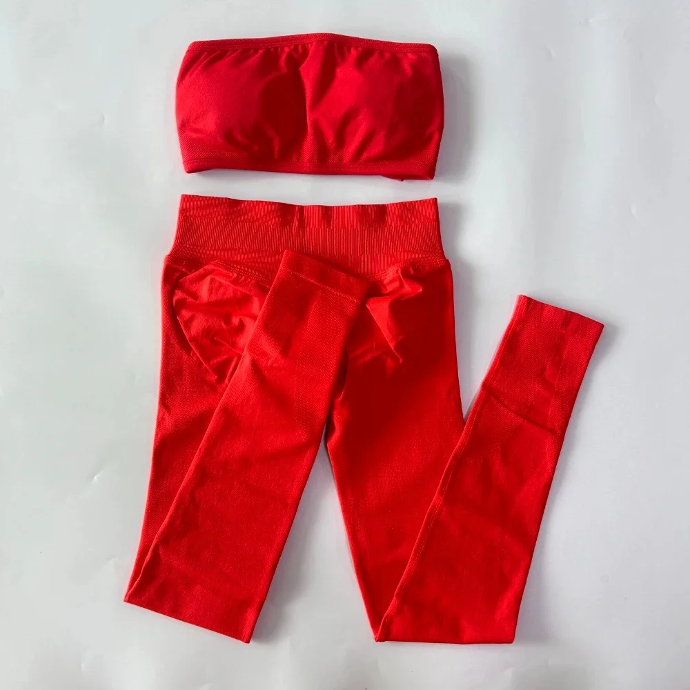 Women's Backless Sports Bra and Shorts Set - view 8