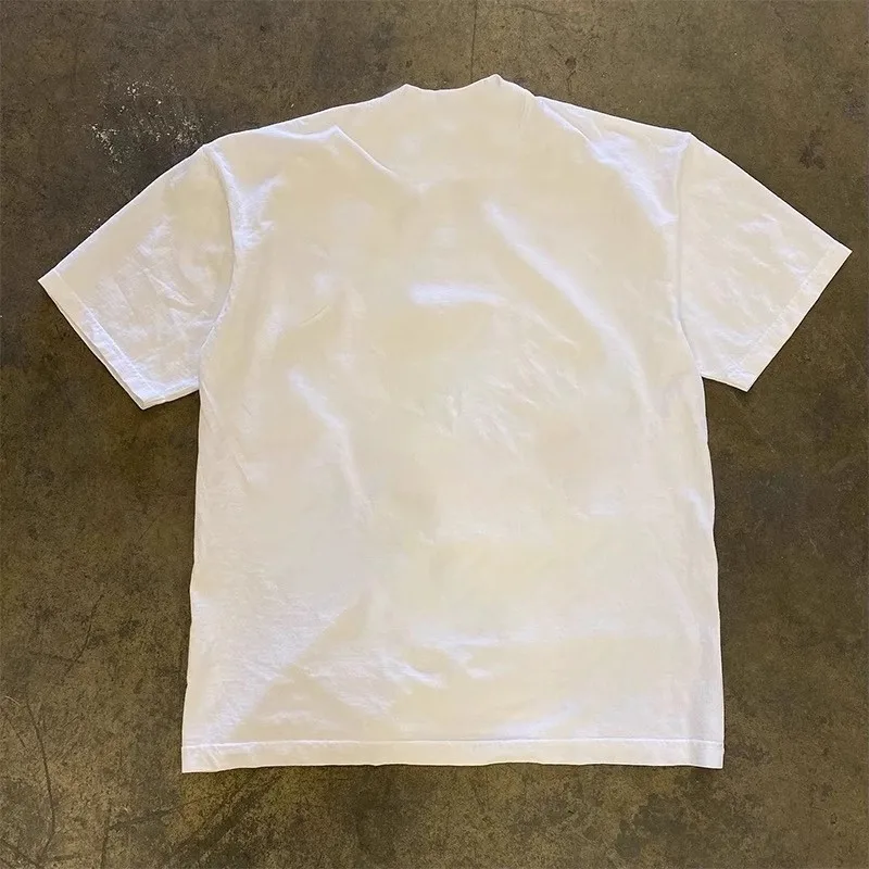 Loose Fit Cotton T-Shirt Unisex Short Sleeve Retro Style Printed Casual Wear for Men And Women by Little Chen Story - Image 2