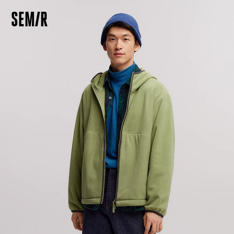 Men's Antistatic Polar Fleece Hooded Jacket - Image 3