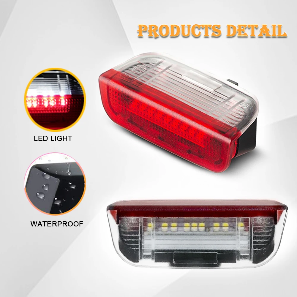 4PCS Front Rear LED Car Door Panel Courtesy Lights For Porsche Cayenne 958 Panamera Macan 718 Boxster Cayman 982 911 991 Series - Image 3