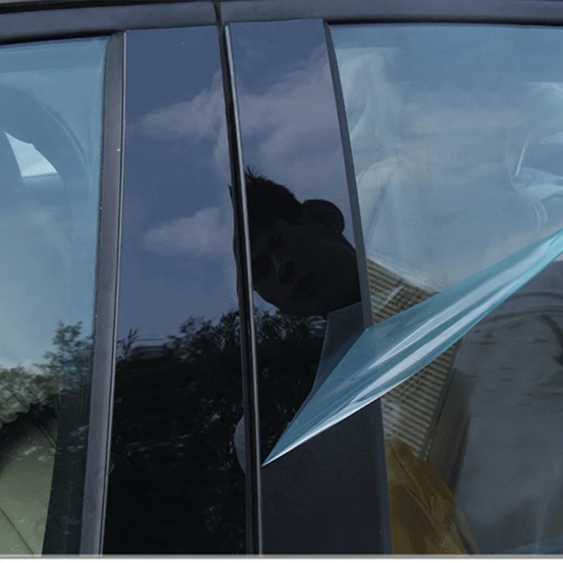 6Pcs Car Window Door Trim Cover Stickers For Mitsubishi Pajero Sport Montero 2015-2022 Pillar Posts Auto Accessories - Image 4